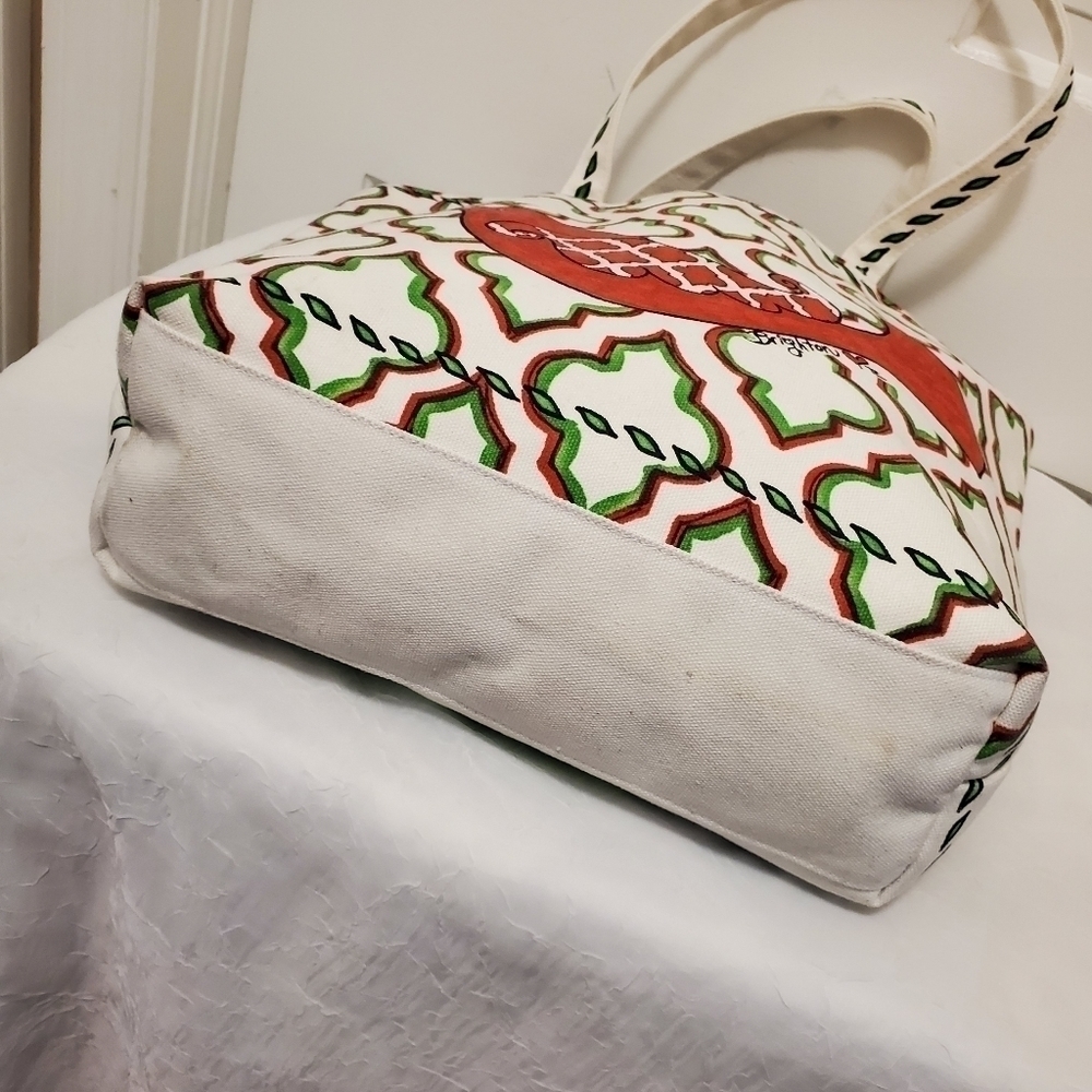 Brighton Love & Joy Holiday Large Canvas Tote - Picture 11 of 16